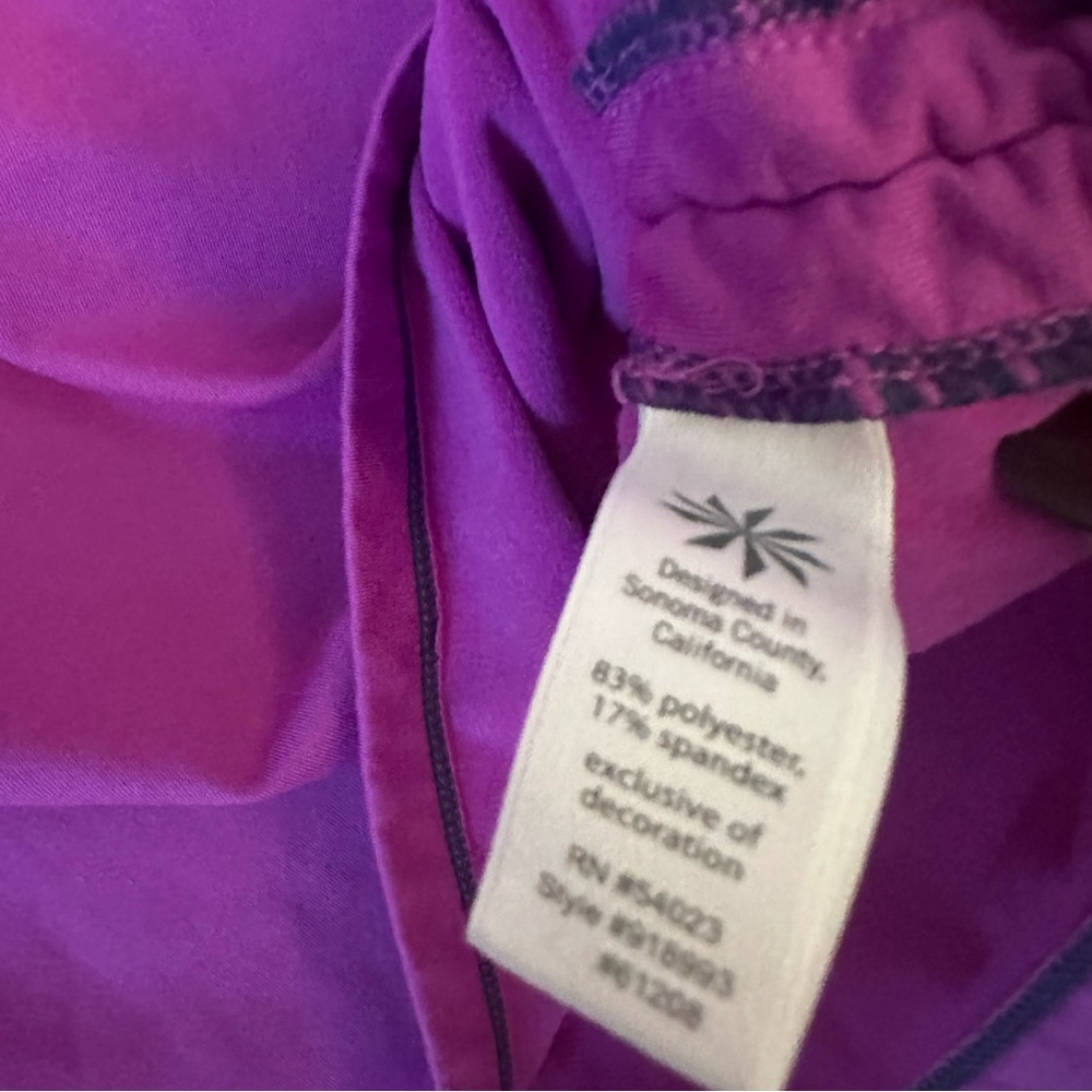 Athleta | Purple Pink Fleece Lined Half Zip Long Sleeve Running Top - Picture 7 of 7